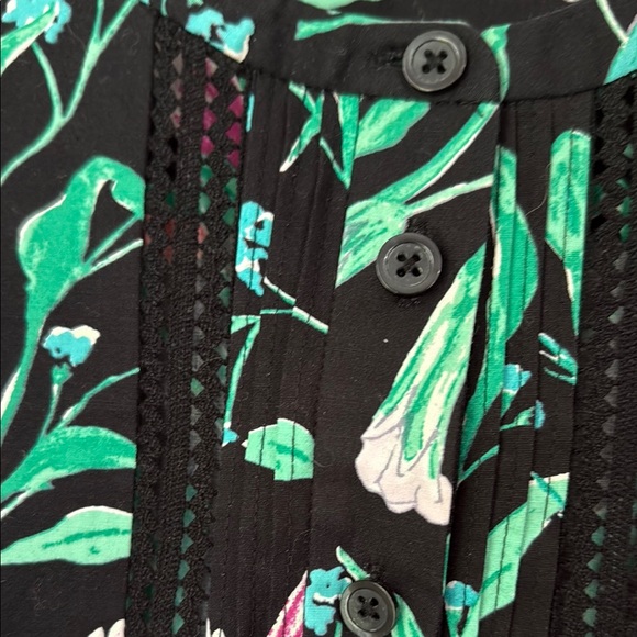 Kate Spade ♠️ Floral Embellished Peplum Blouse - XL - Picture 6 of 8